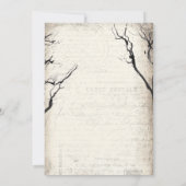 Spooky House Skull Pumpkins Halloween Party Kaart (Achterkant)