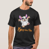 Spooky Hugs: Schattigee Franse Bulldog Boo Hallowe T-shirt (Voorkant)
