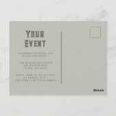 Spooky Human Skull Briefkaart (Achterkant)