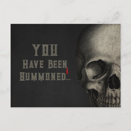 Spooky Human Skull Briefkaart (Voorkant)