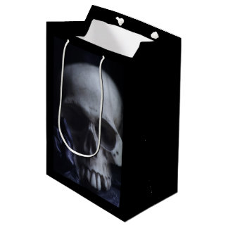 Spooky Human Skull Grim Black White Photography Medium Cadeauzakje