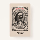 Spooky Human Skull Thunder_Cove Badge (Voorkant)