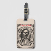 Spooky Human Skull Thunder_Cove Bagagelabel (Voorkant (verticaal))