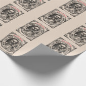 Spooky Human Skull Thunder_Cove Cadeaupapier (Hoek)