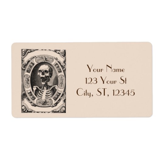 Spooky Human Skull Thunder_Cove Etiket (Voorkant)