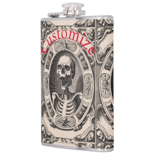 Spooky Human Skull Thunder_Cove Heupfles (Links)