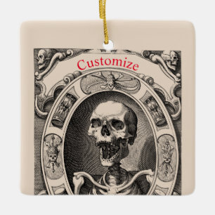 Spooky Human Skull Thunder_Cove Keramisch Ornament