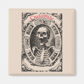 Spooky Human Skull Thunder_Cove Magneet (Voorkant)