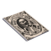 Spooky Human Skull Thunder_Cove Notitieboek (Rechterzijde)