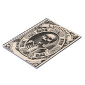 Spooky Human Skull Thunder_Cove Notitieboek (Linkerzijde)