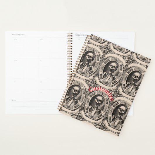 Spooky Human Skull Thunder_Cove Planner (Display)