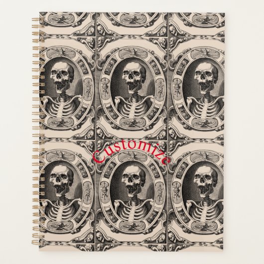 Spooky Human Skull Thunder_Cove Planner (Voorkant)