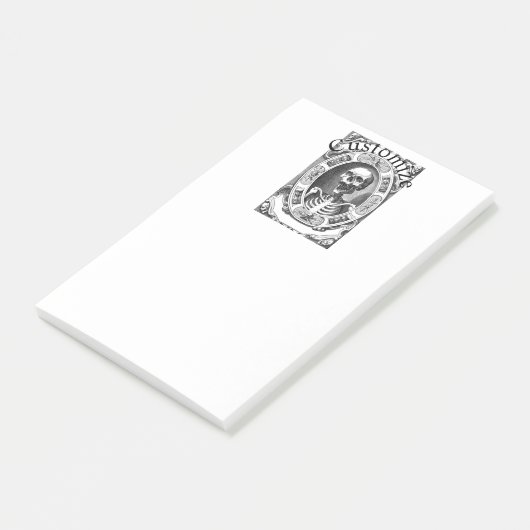 Spooky Human Skull Thunder_Cove Post-it® Notes (Schuin)