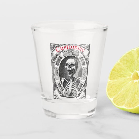 Spooky Human Skull Thunder_Cove Shot Glas (Voorkant)