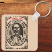 Spooky Human Skull Thunder_Cove Sleutelhanger (Achterkant)