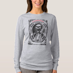 Spooky Human Skull Thunder_Cove T-shirt