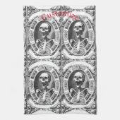 Spooky Human Skull Thunder_Cove Theedoek (Verticaal)