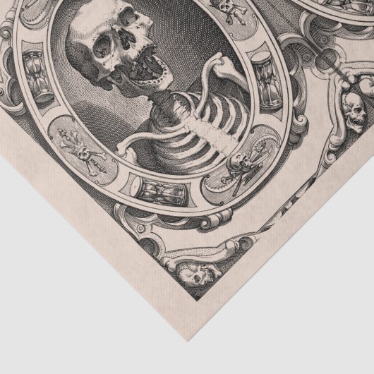 Spooky Human Skull Thunder_Cove Tissuepapier (Detail)