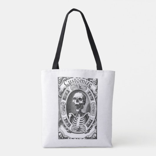 Spooky Human Skull Thunder_Cove Tote Bag (Achterkant)