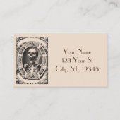 Spooky Human Skull Thunder_Cove Visitekaartje (Voorkant)