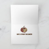 Spooky Hunted House Halloween Kaart (Binnen)