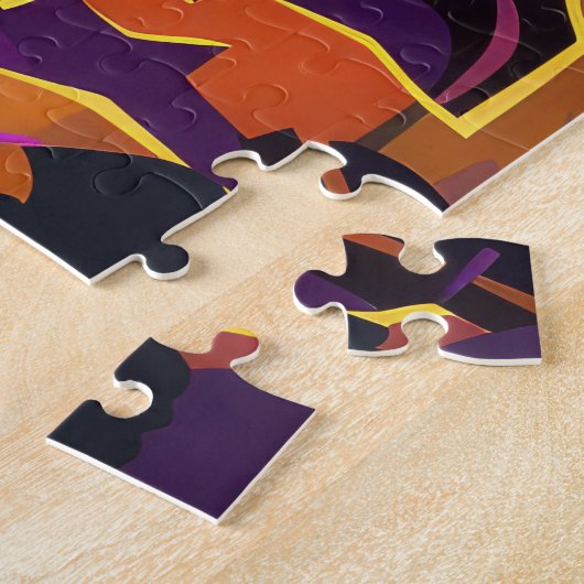 Spooky Ierse Rode Setter Halloween Witch Pumpkin Legpuzzel (Zijkant)