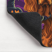 Spooky Ierse Rode Setter Halloween Witch Pumpkin Muismat (Hoek)