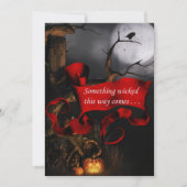 Spooky Iets met een slechte uitnodiging voor Hallo (Voorkant)