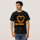 spooky Ik hou van mijn Vriendin T-shirt  (Voorkant volledig)