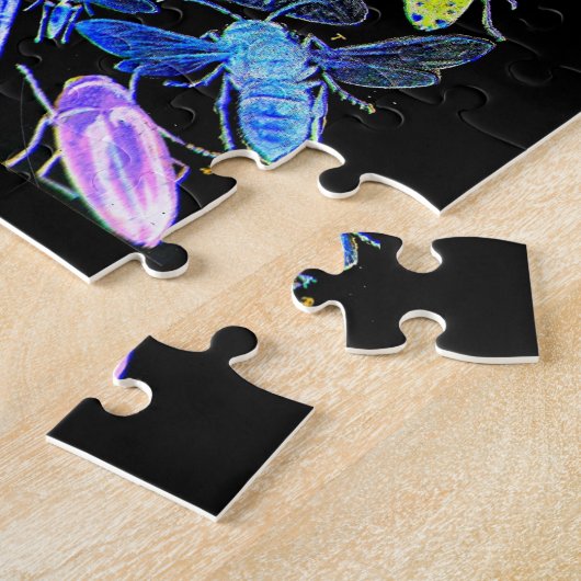 Spooky Insects Jigzaag Puzzle | Creepy Crawlies Legpuzzel (Zijkant)