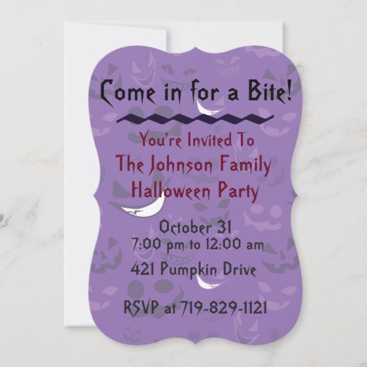 Spooky Invitation Kaart (Voorkant)