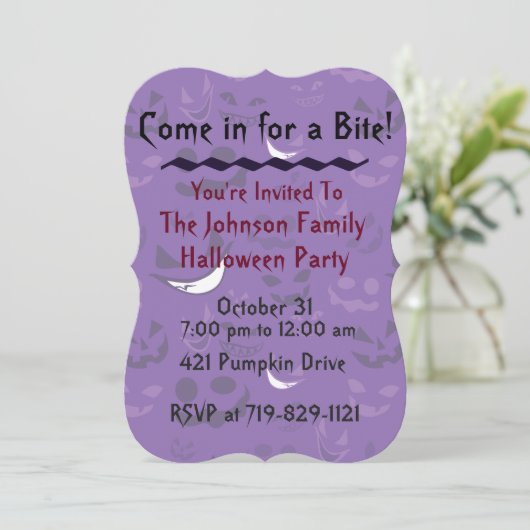 Spooky Invitation Kaart (Staand voorkant)