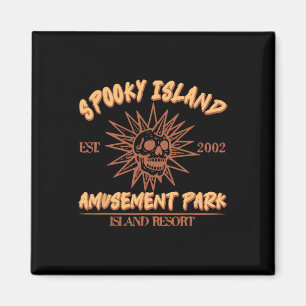 Spooky Island Est 2002 pretpark Skull Hallow Magneet