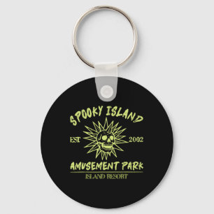 Spooky Island Est 2002 pretpark Skull Hallow Sleutelhanger