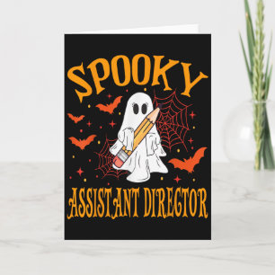 Spooky Istant Directeur Ghost Grappige Halloween S Kaart