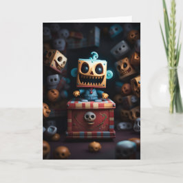 Spooky Jack-in-a-Box Halloween Kaart