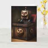 Spooky Jack in een doos Kaart (Gele Bloem)