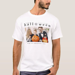 Spooky Jack-o'-lantaarn Happy Halloween 1 Foto T-shirt