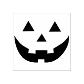 Spooky Jack o lantaarn pompoen gezicht leuk Hallow Rubberstempel (Afrduk)