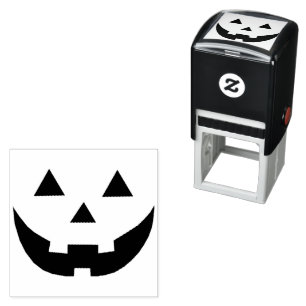 Spooky Jack o lantaarn pompoen gezicht leuk Hallow Zelfinktende Stempel