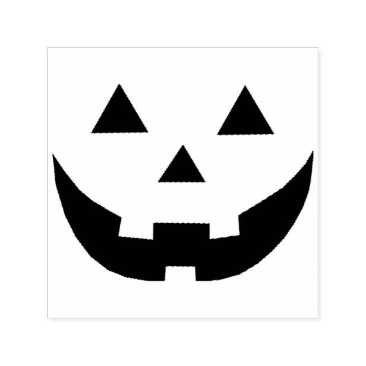 Spooky Jack o lantaarn pompoen gezicht leuk Hallow Zelfinktende Stempel (Design)