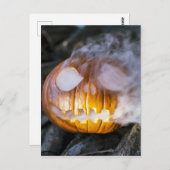 Spooky Jack-o-lantern Briefkaart (Voorkant / Achterkant)