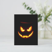 Spooky Jack O Lantern Briefkaart (Staand voorkant)
