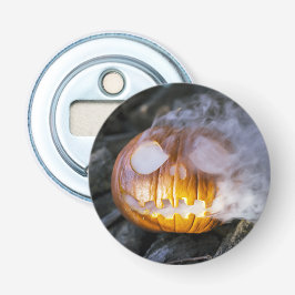 Spooky Jack-o-lantern Button Flesopener