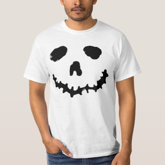 Spooky Jack-o-lantern Ghost Face Shirt (Voorkant)