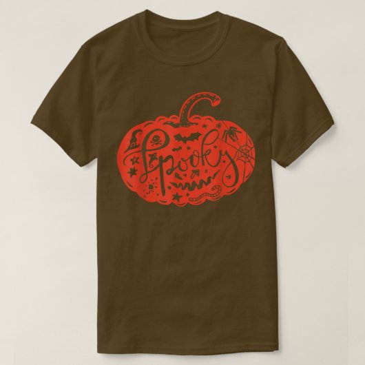 Spooky jack o lantern Halloween Design T-shirt (Design voorkant)