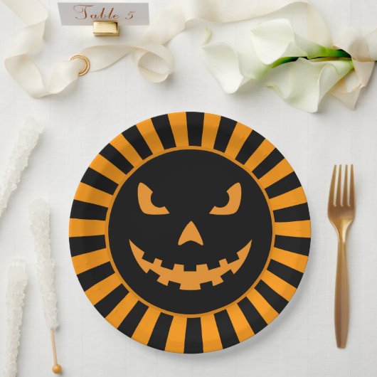 Spooky Jack-O'-Lantern Halloween Paper Bord (Huwelijk)