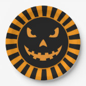 Spooky Jack-O'-Lantern Halloween Paper Bord (Voorkant)