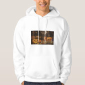 Spooky Jack-o'-Lantern Halloween Pullover Hoodie. (Voorkant)