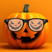 Spooky Jack O Lantern Halloween Retro Zonnebril